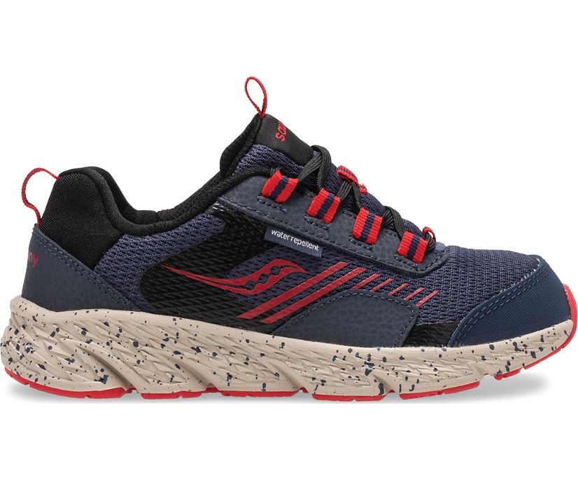 Saucony Wind Shield Kids' Sneakers Navy / Red | Canada 778BEXC